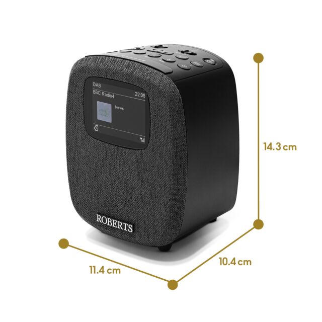 Roberts Radio ORTUS5BK DAB Clock Radio - Black