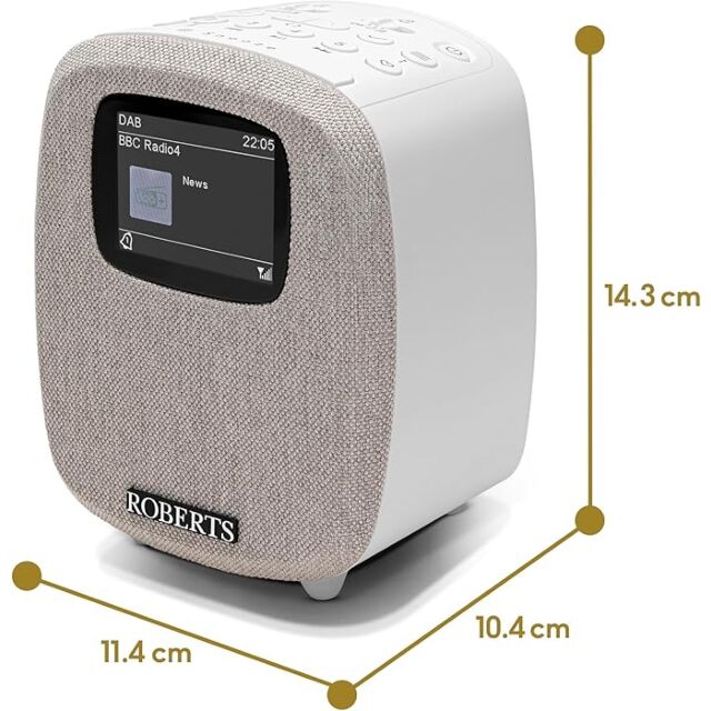 Roberts Radio ORTUS5WH DAB / FM Bt Alarm Clock Radio White