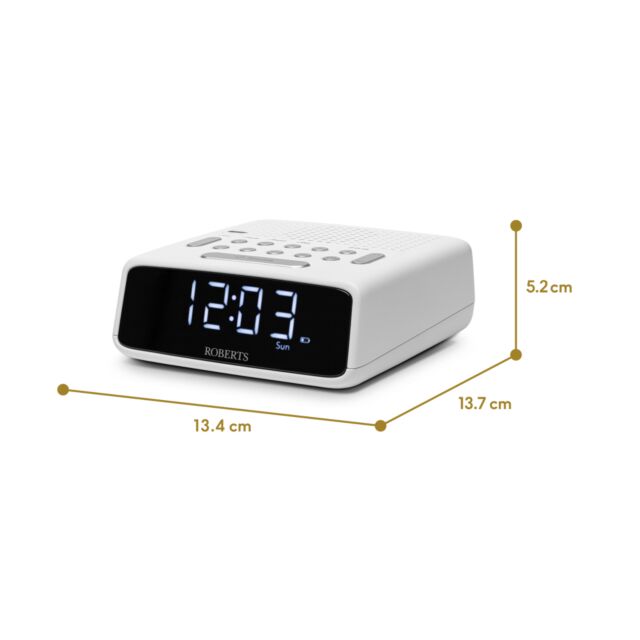 Roberts Radio ORTUSFMW Clock Radio - White