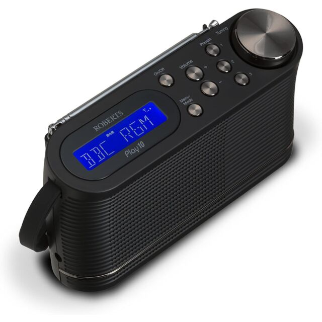 Roberts PLAY10B Digital Portable Radio Black