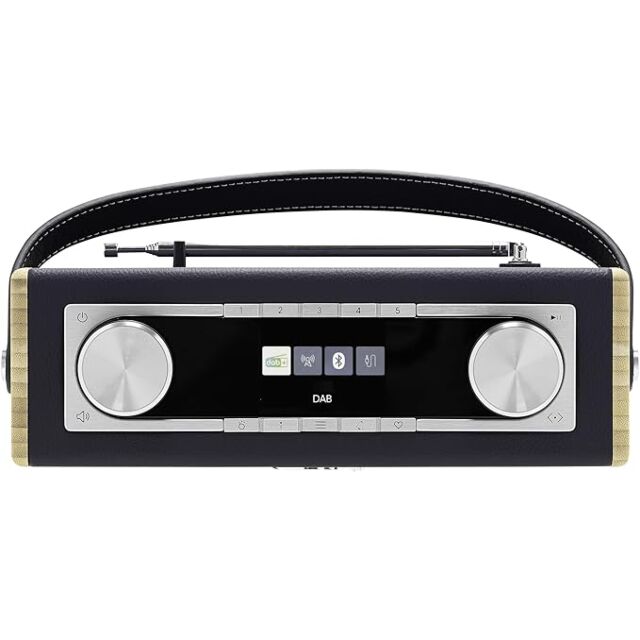 Roberts Radio Rambler Classic DAB/DAB+/FM RDS Radio with Bluetooth - Navy Blue