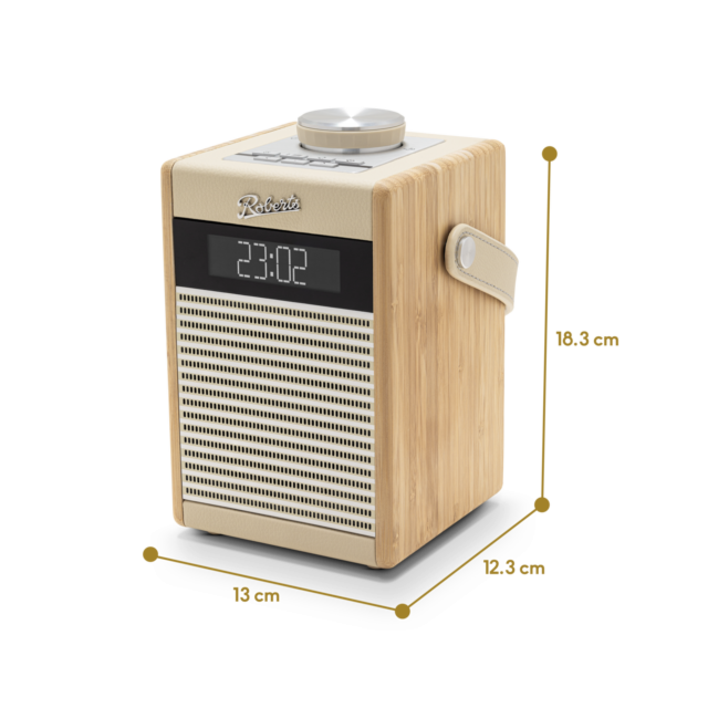 Roberts Radio Rambler Midi DAB/DAB+/FM RDS Radio with Bluetooth - Pastel Cream