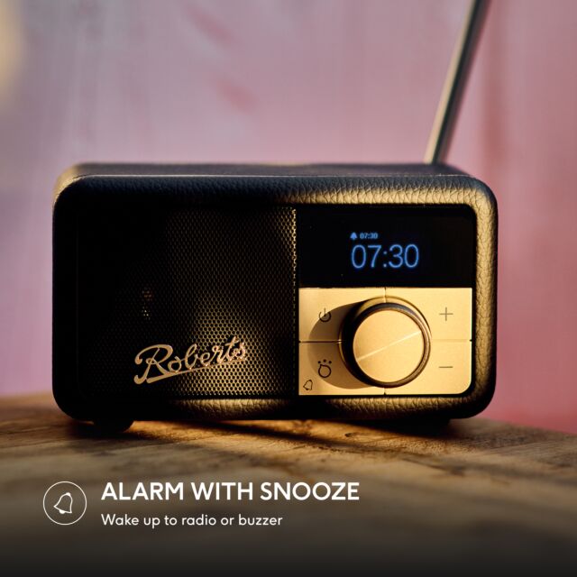 Roberts Radio REV-PETITE2BK DAB+/DAB/FM RDS Radio - Black