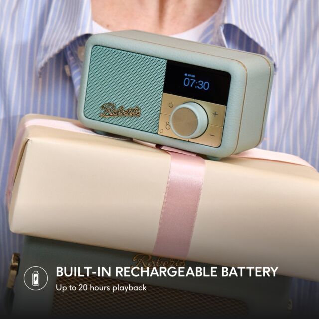 Roberts Radio REV-PETITE2DE DAB+/DAB/FM RDS Radio - Duck Egg