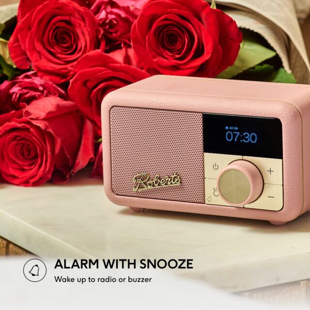 Roberts Radio REV-PETITE2DP DAB+/DAB/FM RDS Radio - Dusky Pink