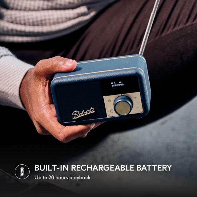 Roberts Radio REV-PETITE2MB DAB+/DAB/FM RDS Radio - Midnight Blue