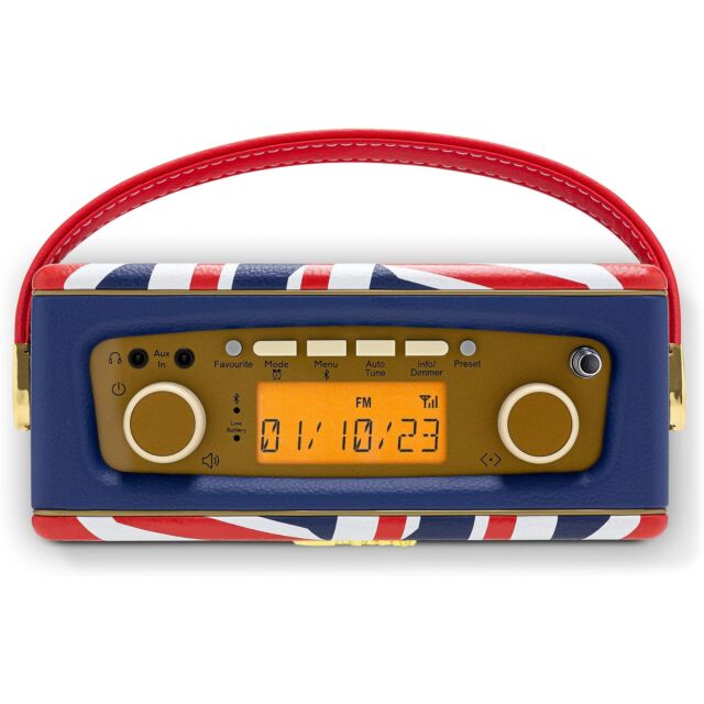 Roberts Radio REV-UNOBTUJ DAB+/DAB/FM RDS Radio - Red/White/Blue