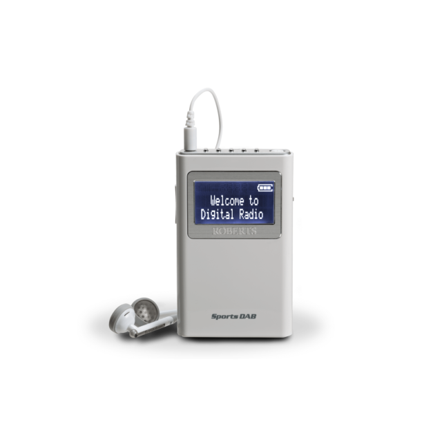 Roberts Radio SPORTSDAB5 Wireless DAB and FM Radio - White