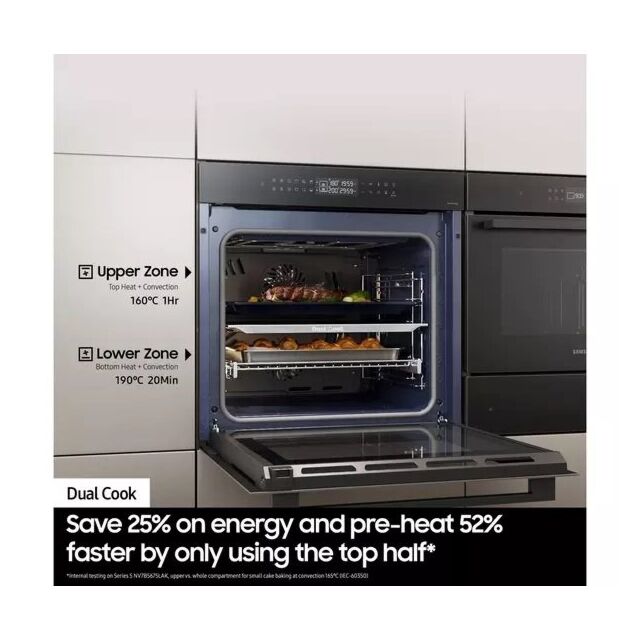 Samsung NV7B44205AS/U4 59.5cm Built In Electric Single Oven - Stainless Steel