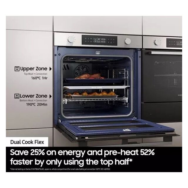 Samsung NV7B5755SAS/U4 59.5cm Built In Electric Single Oven - Stainless Steel