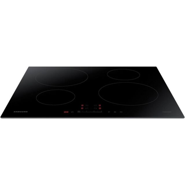 Samsung NZ64H37070K 60cm Induction, 4 bevelled, Touch Control, Black