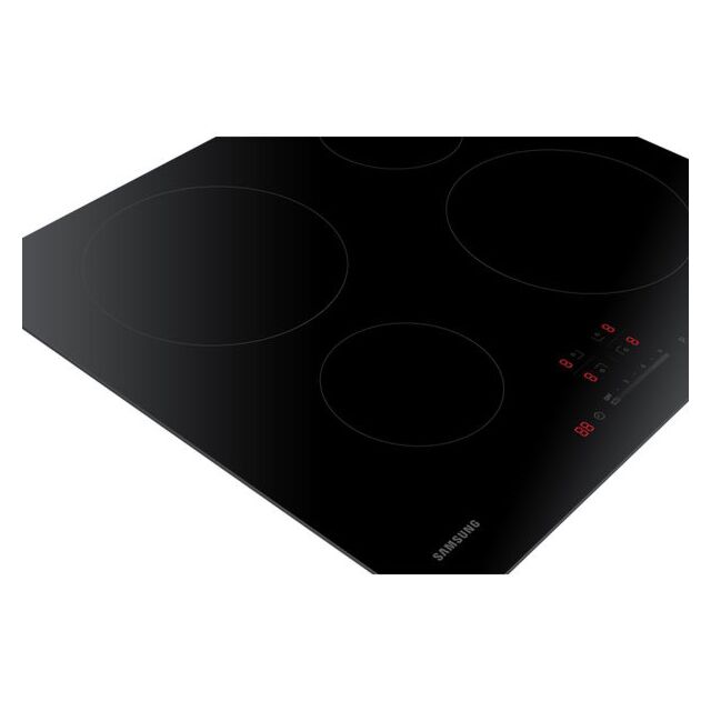Samsung NZ64H37070K 60cm Induction, 4 bevelled, Touch Control, Black