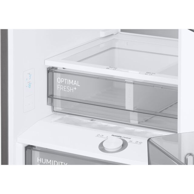 Samsung RB38A7B53B1/EU  RB38A7B53B1 59.5cm Frost Free Bespoke Fridge Freezer - Black Metal