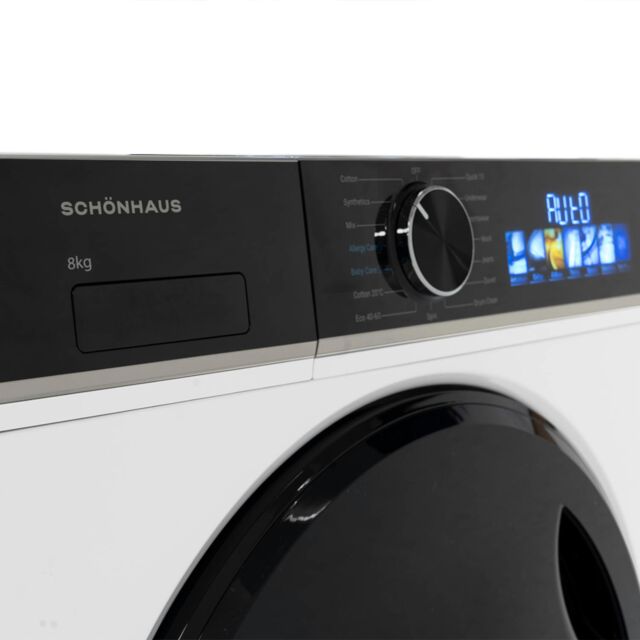 Schonhaus WMSF01814AW 8Kg 1400 Spin Washing Machine White