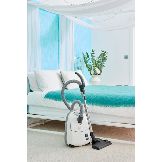 Sebo 92621CI Airbelt E1 Arctic Cylinder Vacuum Cleaner - White