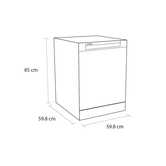 Sensis DWF0114FSDW Dishwasher - White