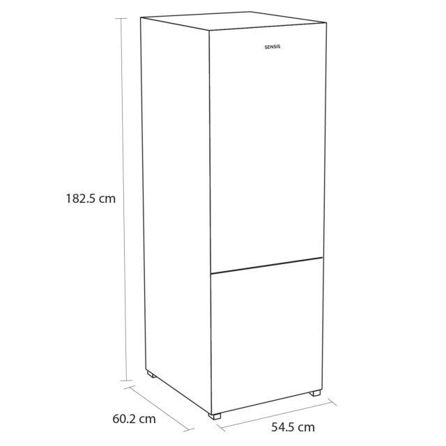 Sensis RFCMF0154EW 54.5Cm Total No Frost Fridge Freezer White