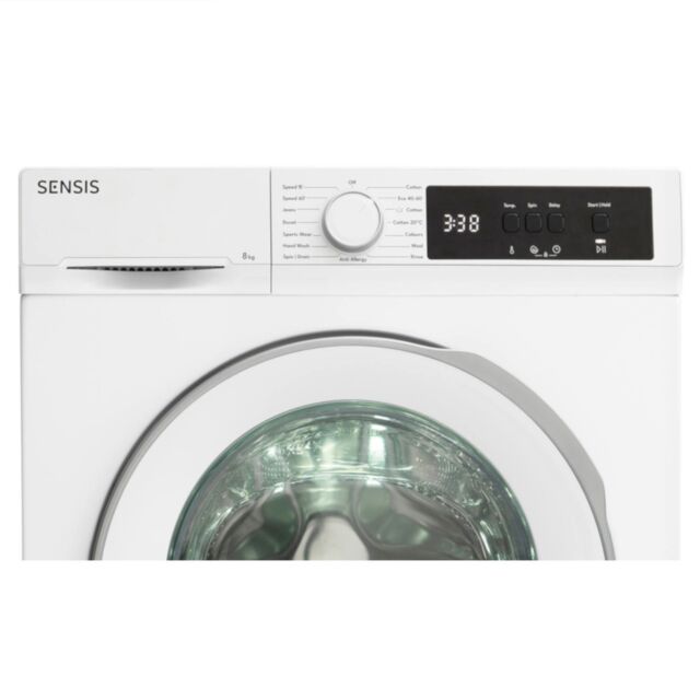 Sensis WMF01814AW 8Kg 1400 Spin Washing Machine White
