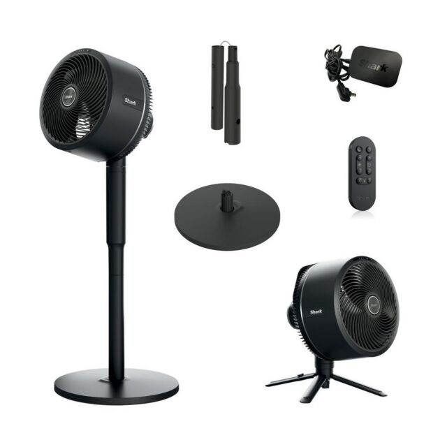 Shark FA220UK Flexbreeze High-Velocity Hybrid Cordless + Corded Fan Black