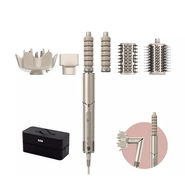 Shark HD446SLUK FlexStyle Air Styler & Hair Dryer -5 Attachments - Stone