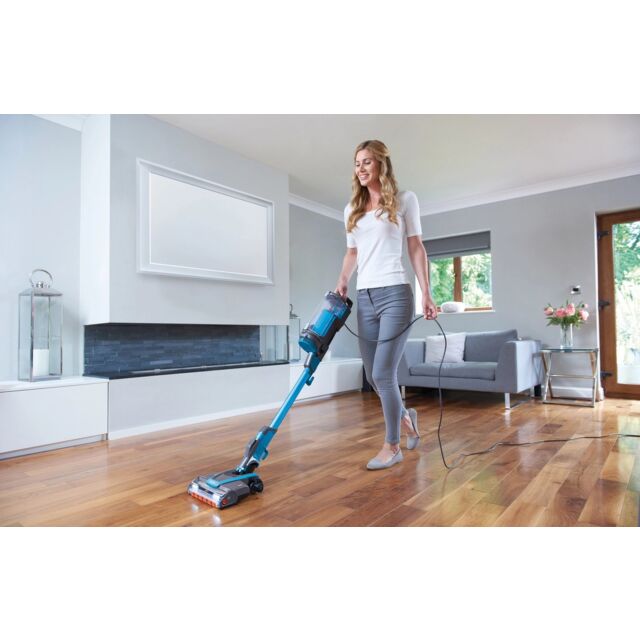 Shark HZ4000UKT PowerDetect Corded Stick Vacuum Cleaner - Dark Teal