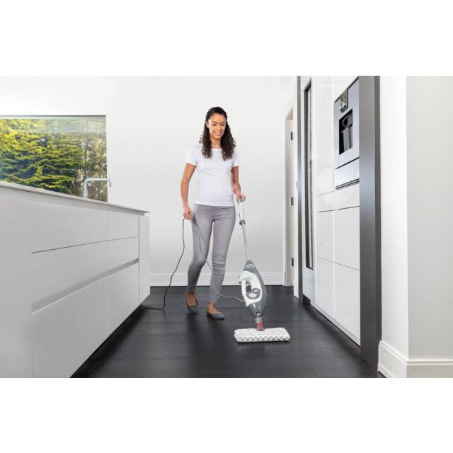 Shark S6005UK Floor + Handheld Steam Cleaner Steel Grey