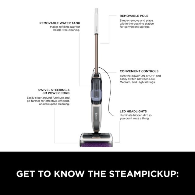 Shark SD200UK SteamPickUp Hard Floor Cleaner - White