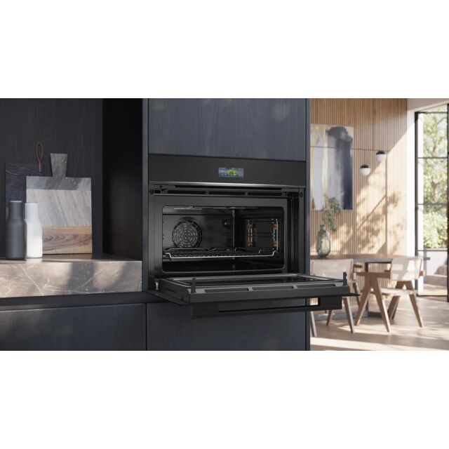 Siemens CM724G1B1B 59.4cm Built In Compact Oven with Microwave Function 