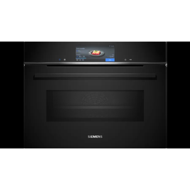 Siemens CM778GNB1B 60cm Built In Compact Oven with Microwave Function - Black