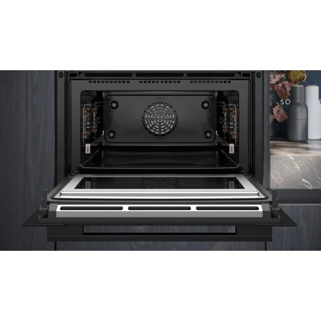 Siemens CM778GNB1B 60cm Built In Compact Oven with Microwave Function - Black