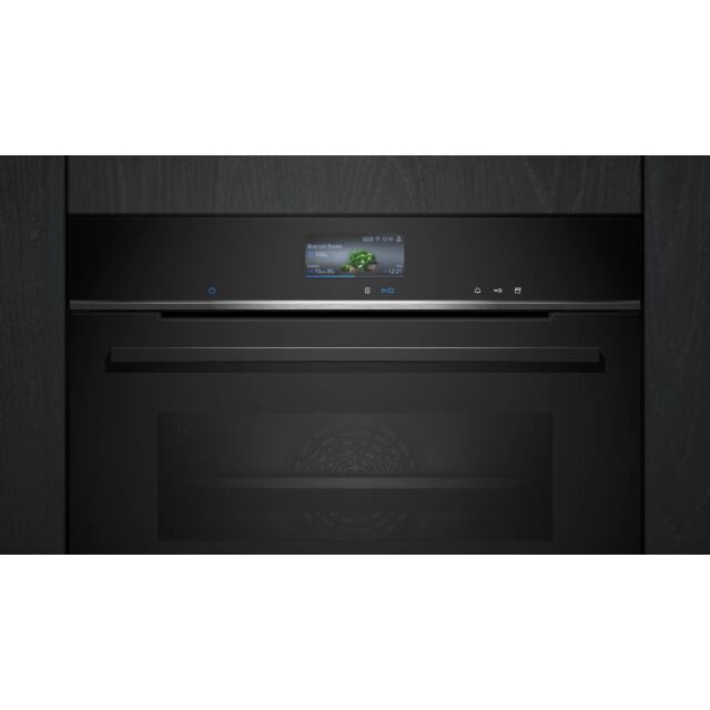 Siemens CS736G1B1 65cm Built-in compact oven with steam function - Black