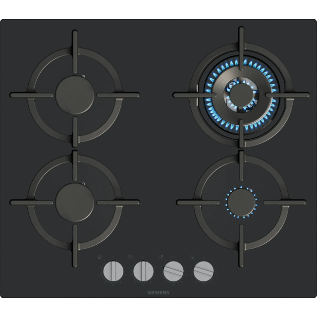 Siemens EP6A6HI10 Gas Hob - iQ500 - 60 cm, 4 burners, 3.5kW Wok burner, Optimised stepFlame, 4 Dishw