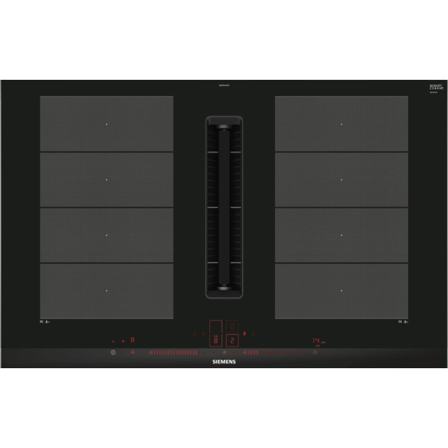 Siemens EX875LX67E inductionAir Venting Hob - iQ700 - 80 cm inductionAir Plus venting hob, Dual ligh