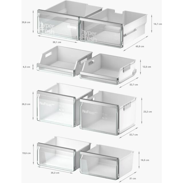 Siemens KF96DPXEA 183 x 91x73.1 4 door multi door style fridge Freezer