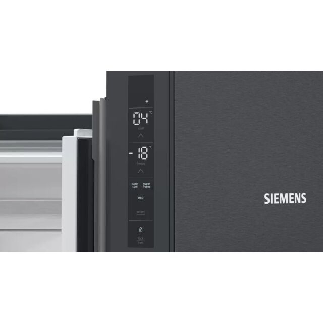 Siemens KF96NAXEAG IQ500Multi Door American Style Fridge Freezer Black stainless