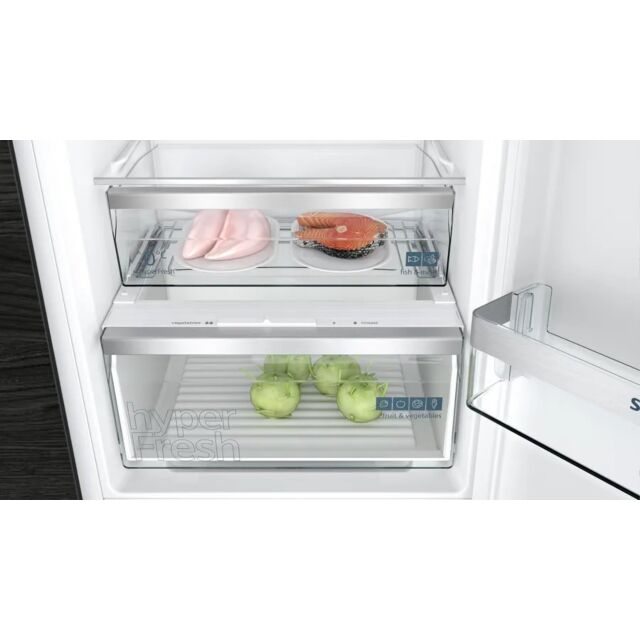 Siemens KI86NVFE0G 177x54 NoFrost bottom freezer, LED light, XXL Freshbox drawer, hyperFresh Chiller