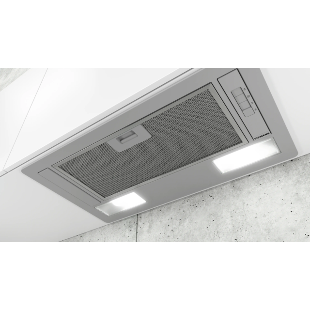 Siemens LB53NAA30B Canopy Hood - iQ100 - 53cm, 3 speed, LED lights, Quick fix system, Push buttons. 