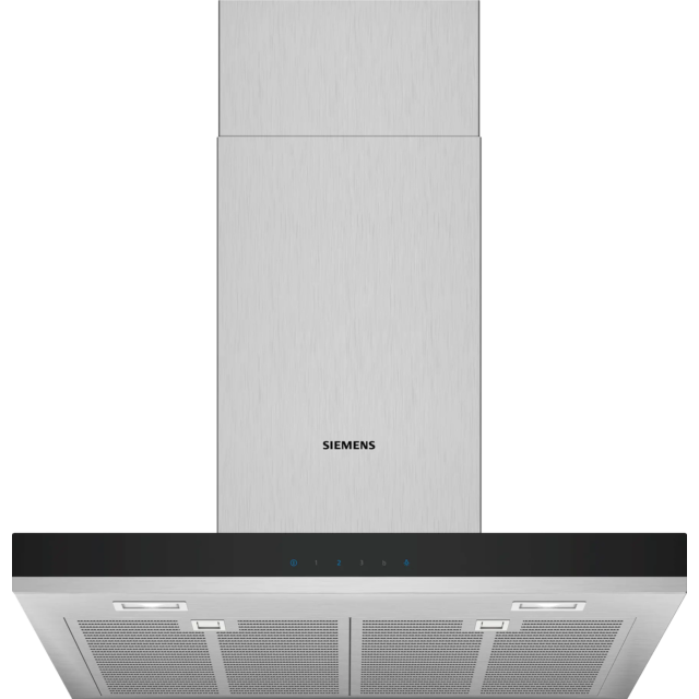 Siemens LC67BHM50B Box Chimney Hood - iQ300 - 60cm wide, box design, 3 speed plus intensive, touch c