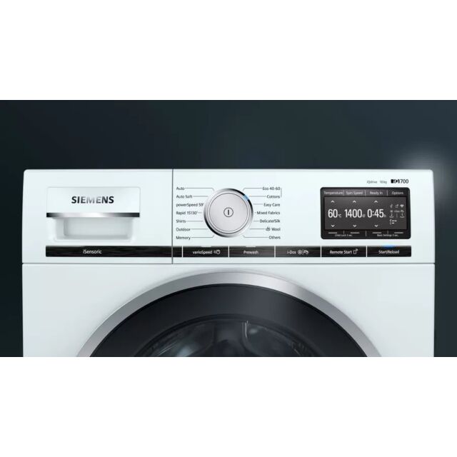 Siemens WM14XEH5GB 10Kg 1400 Spin Washing Machine - White
