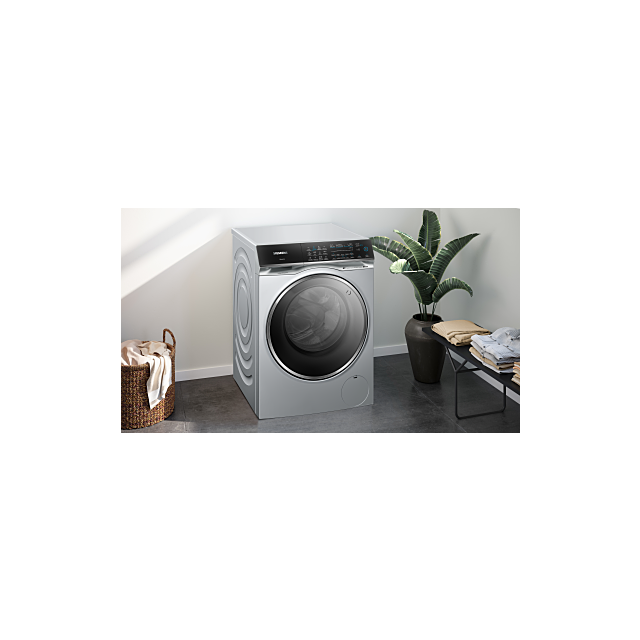 Siemens WN54C2ATGB 10.5kg/ 6kg, 1400rpm, Home Connect, intelligent dosing, Prewash, varioSpeed, stai