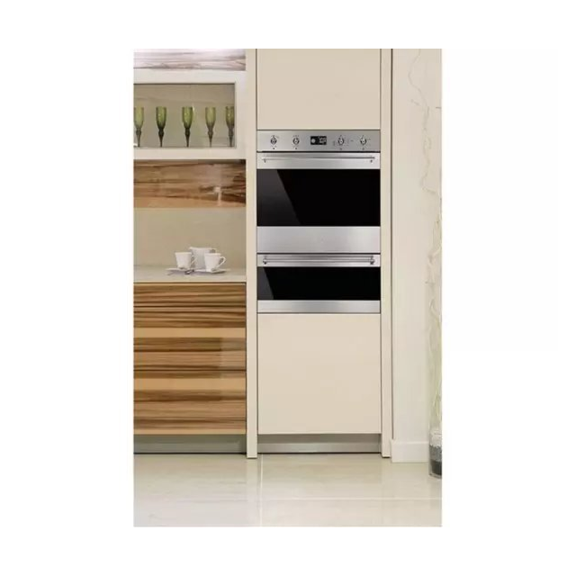 Smeg Classic DOSP6390X 59.7cm Built In Electric Double Pyrolytic Oven - Black & Stainless Steel