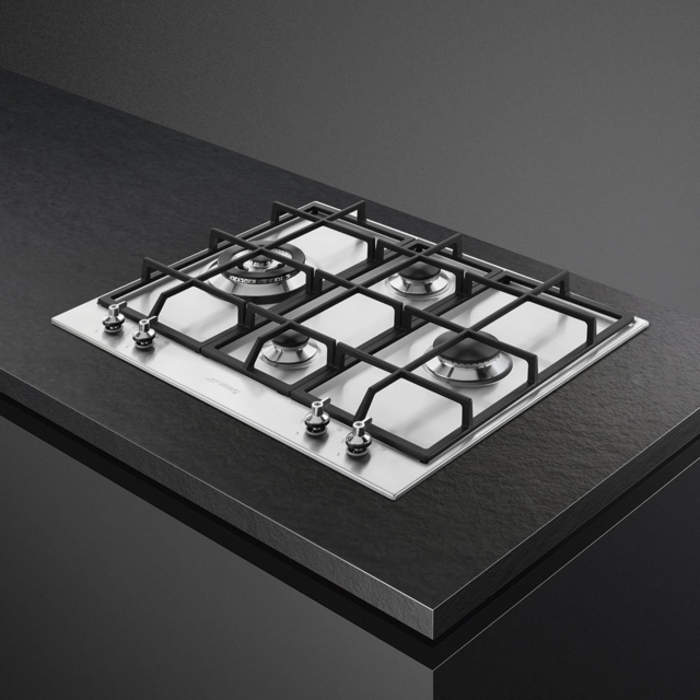 Smeg PX364L 60cm Gas Hob - Stainless Steel