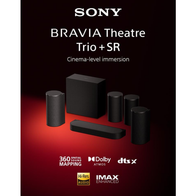 Sony BRAVIA Theatre Trio 5.1ch to 7.1ch Black Model