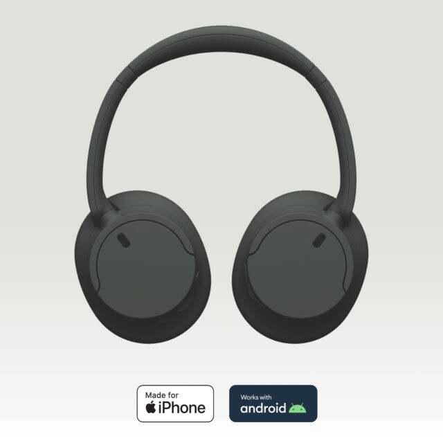 Sony WHCH720NB_CE7 Wireless Noise Cancelling Headphones - black Black
