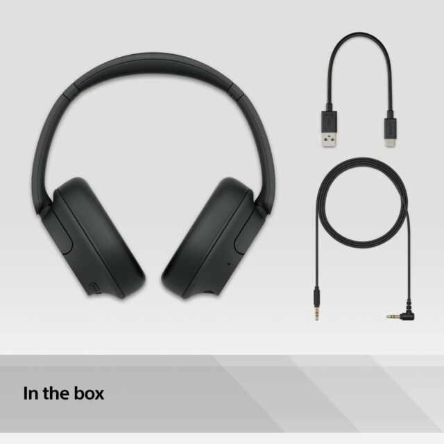 Sony WHCH720NB_CE7 Wireless Noise Cancelling Headphones - black Black