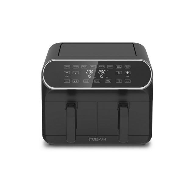 Statesman SKAF08017BK Digital Dual Zone Air Fryer - Black