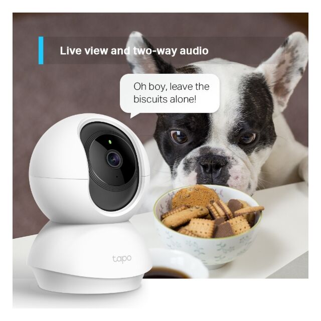 Tapo Smart C210 Pan/Tilt Home Security Wi-Fi Camera White