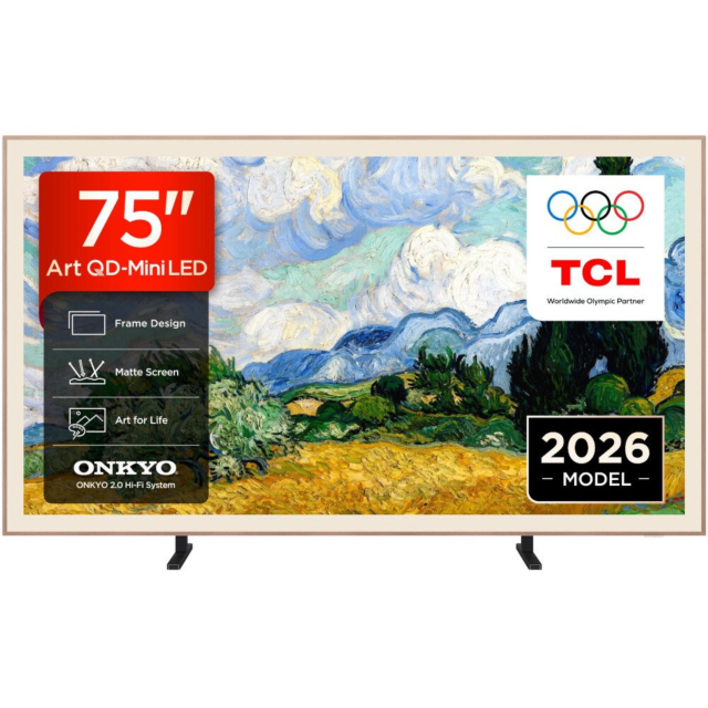 TCL 75A400 PRO-UK 75inch 4K Ultra HD QD-MINI LED AI Art TV 