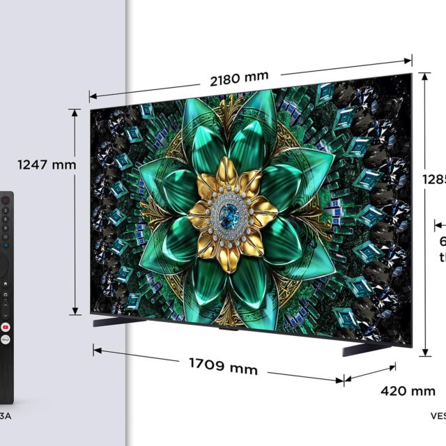 TCL 98Q6C-UK 98inch 4K QD-Mini LED UHD Smart Google TV