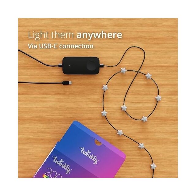 Twinkly TWKS200RGB-G 200L Candies Stars Rgb USB-C 